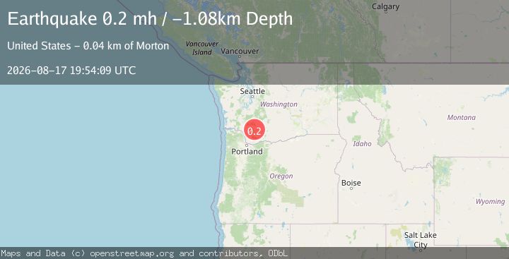 Map of 37 km NNE of Amboy, Washington