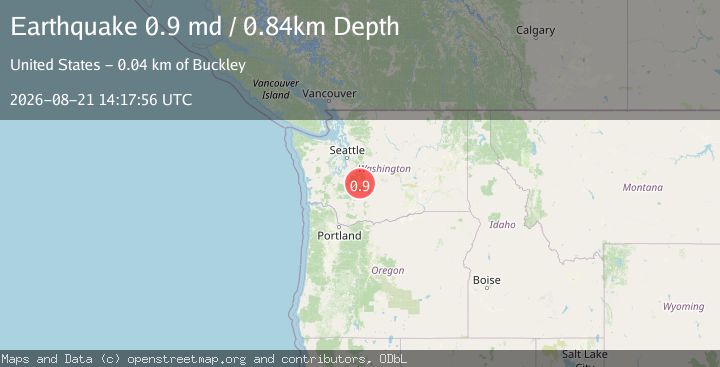 Map of 22 km ENE of Ashford, Washington