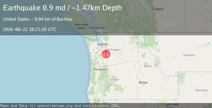 Map of 24 km ENE of Ashford, Washington