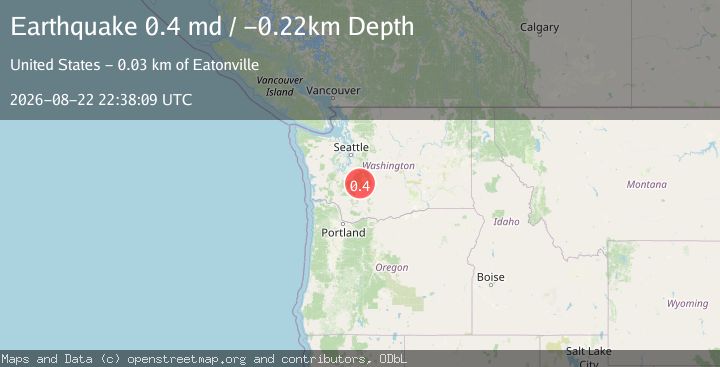 Map of 8 km E of Ashford, Washington