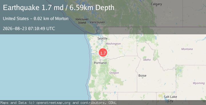Map of 22 km S of Morton, Washington