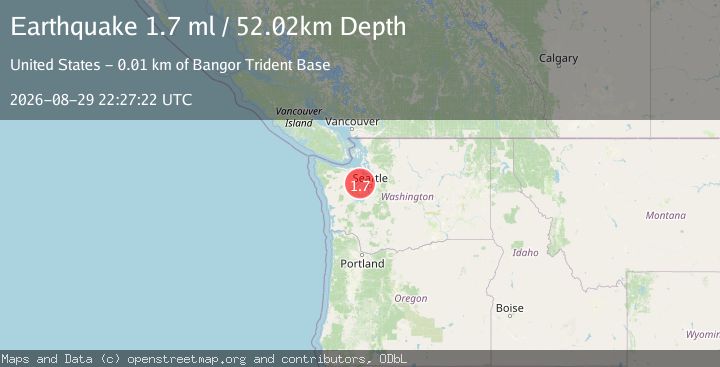 Map of 5 km NW of Silverdale, Washington