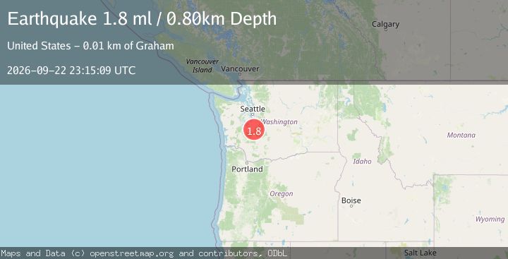 Map of 0 km SSE of Kapowsin, Washington