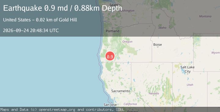 Map of 15 km NE of Wimer, Oregon