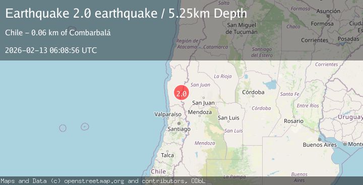 Map of San Juan, Argentina