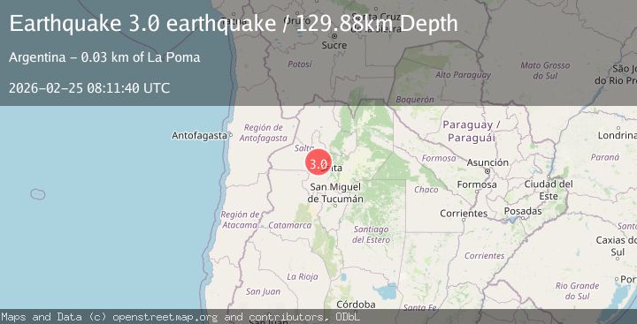 Map of Salta, Argentina