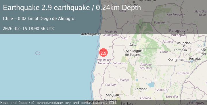 Map of Atacama, Chile