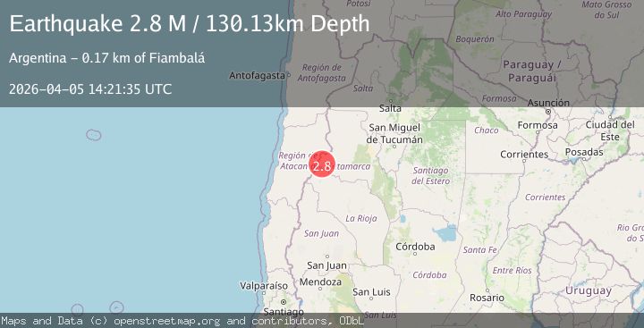 Map of Catamarca, Argentina