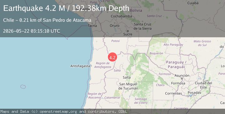 Map of Potosi, Bolivia