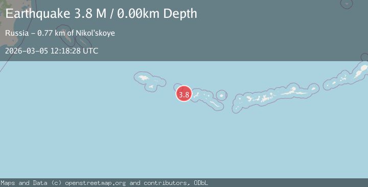 Map of Rat Islands, Aleutian Islands, Alaska