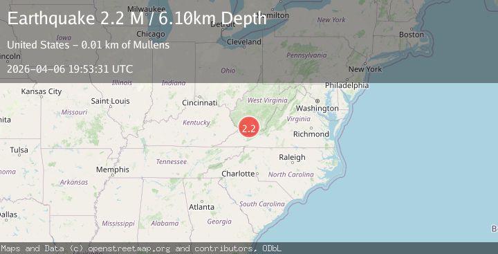 Map of West Virginia