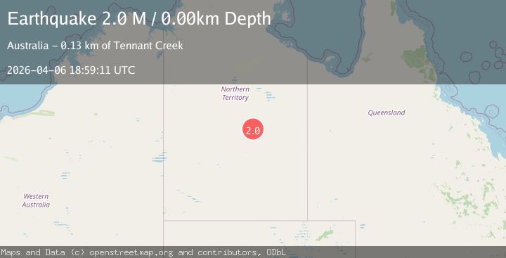 Map of Northern Territory, Australia