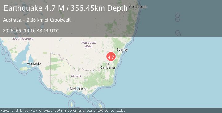 Map of New South Wales, Australia