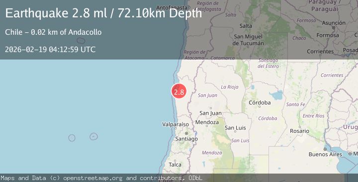Map of offshore Coquimbo, Chile