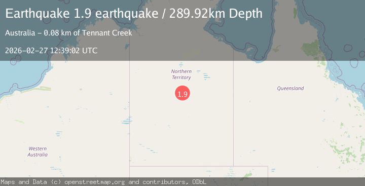 Map of Northern Territory, Australia