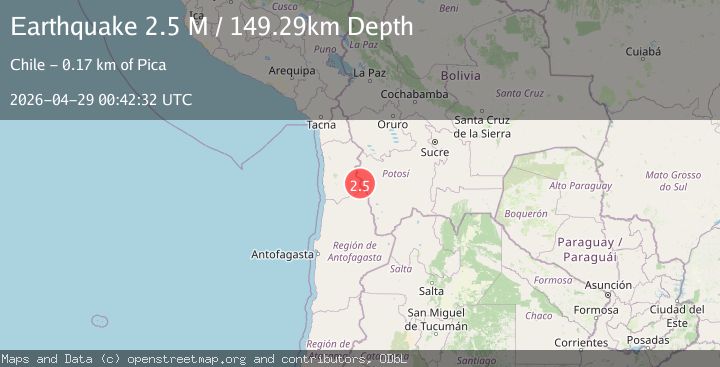 Map of Potosi, Bolivia