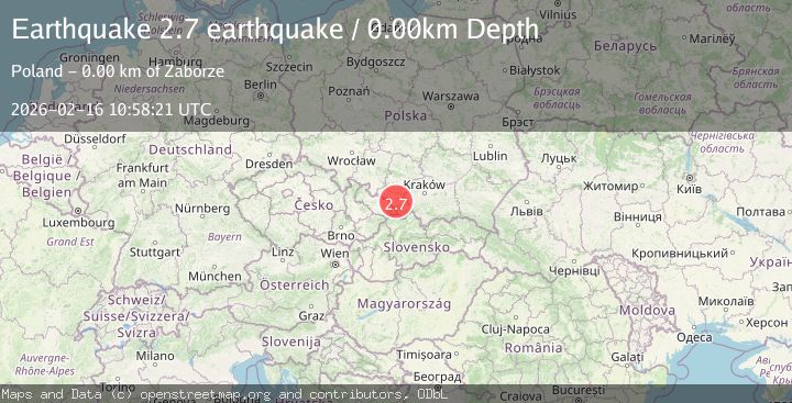 Map of Poland-Czech Republic-Slovakia Border Region