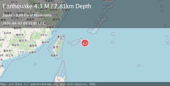 Map of Ryukyu Islands, Japan