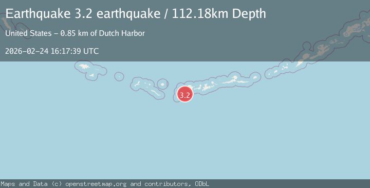 Map of Andreanof Islands, Aleutian Islands, Alaska