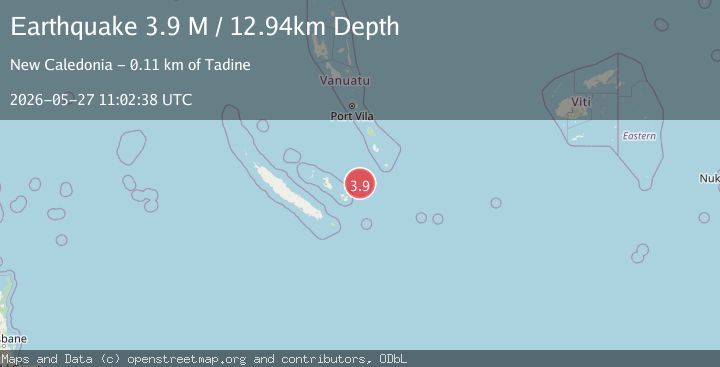 Map of Loyalty Islands, New Caledonia