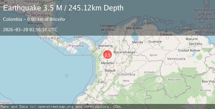 Map of northern Colombia