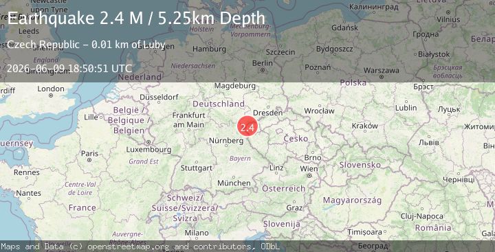 Map of Germany-Czech Republic border region