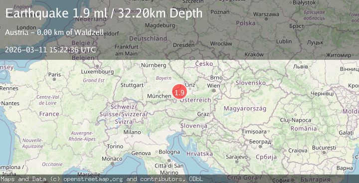 Map of Germany-Austria border region