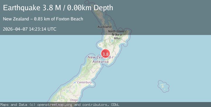 Map of Cook Strait, New Zealand
