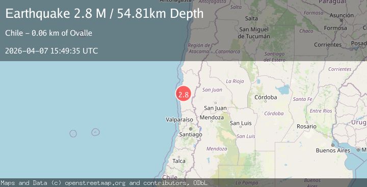 Map of Coquimbo, Chile