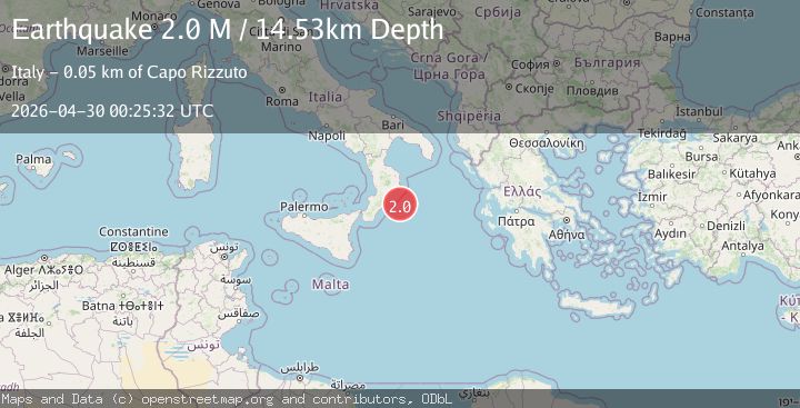 Map of southern Italy