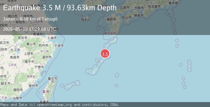 Map of Ryukyu Islands, Japan