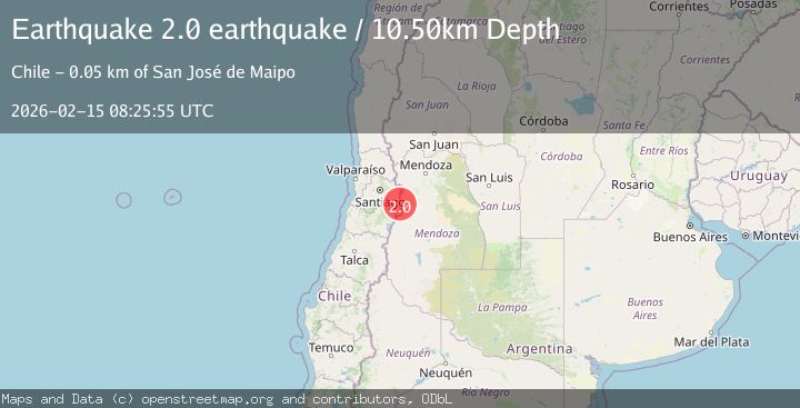 Map of Mendoza, Argentina