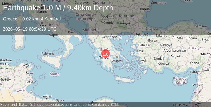 Map of Central Greece