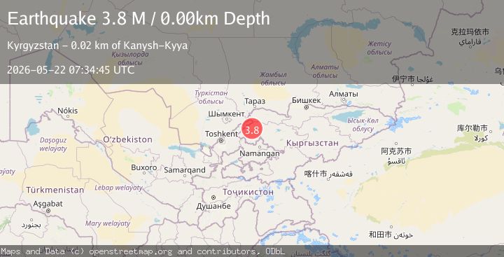 Map of Kyrgyzstan