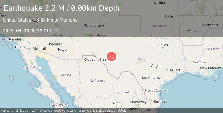 Map of western Texas