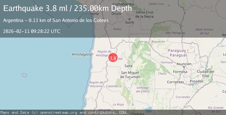 Map of Salta, Argentina