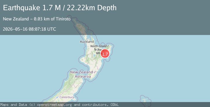 Map of Gisborne District, New Zealand