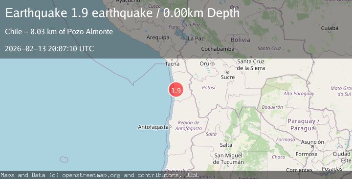 Map of Tarapaca, Chile