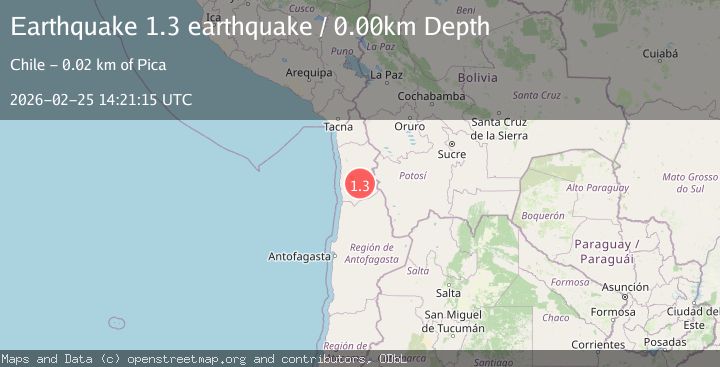 Map of Tarapaca, Chile