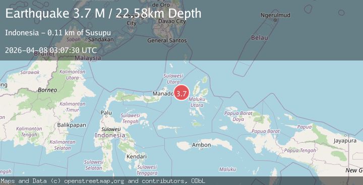 Map of Molucca Sea