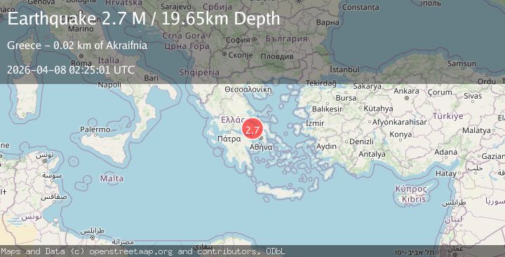 Map of Central Greece