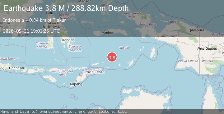 Map of Banda Sea