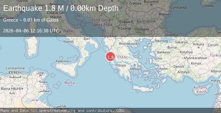 Map of Near the coast of Greece
