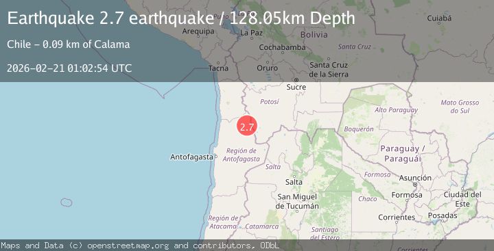 Map of Antofagasta, Chile