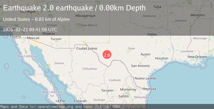 Map of western Texas