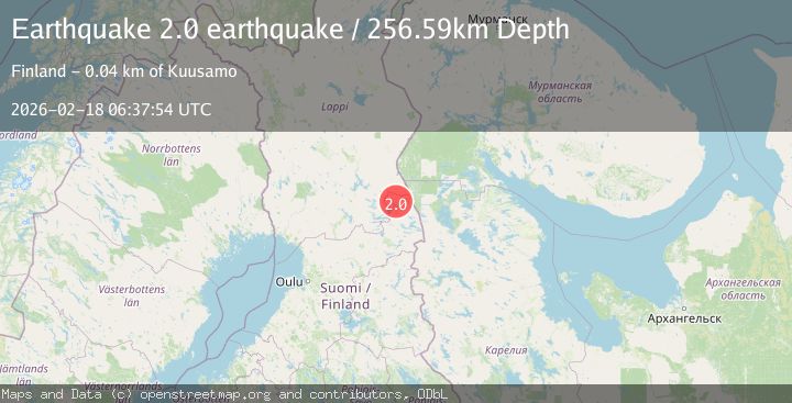 Map of Finland-Russia border region