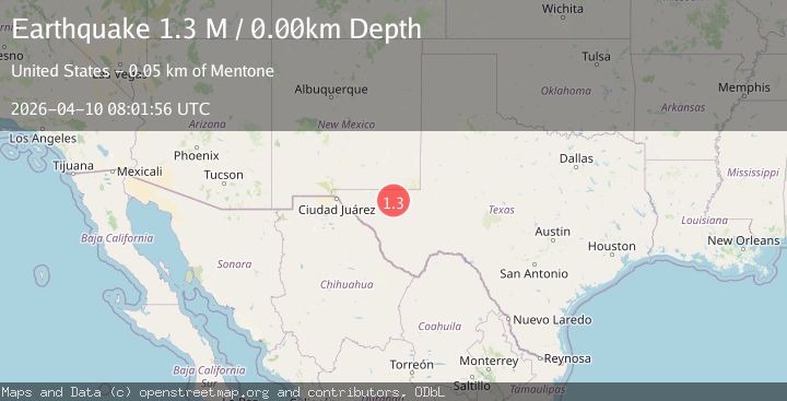 Map of western Texas