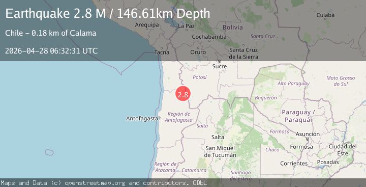 Map of Antofagasta, Chile