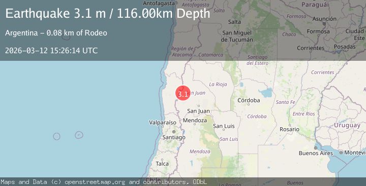 Map of San Juan, Argentina