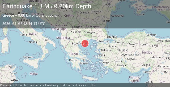 Map of Central Macedonia Region, Greece